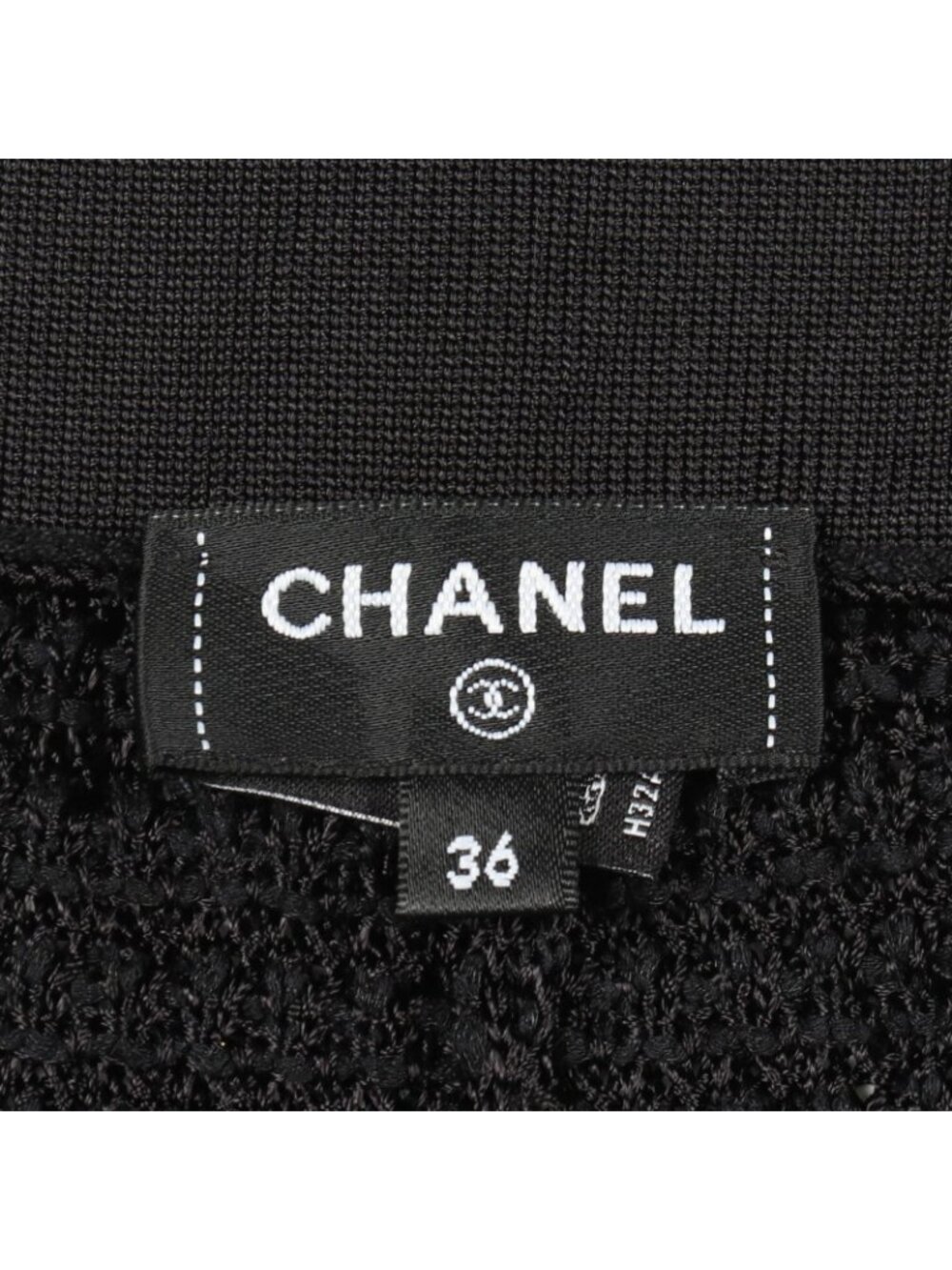 Chanel Pants CC Logo Button Knit Rayon Cotton - Picture 3 of 9